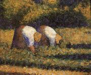Georges Seurat The Countrywoman in the work painting